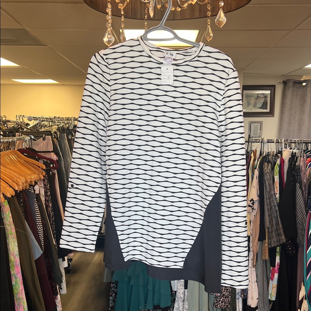 Chic Striped Women's Top
